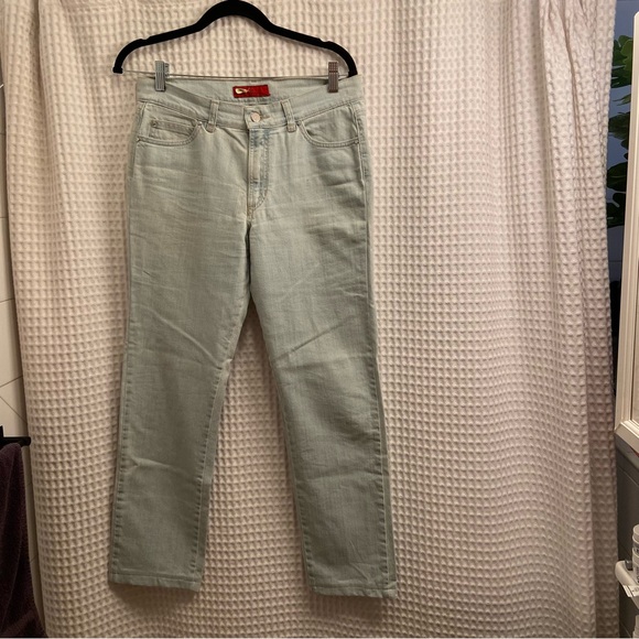 Carolina Herrera Light Wash Straight Leg Jeans - Picture 5 of 9